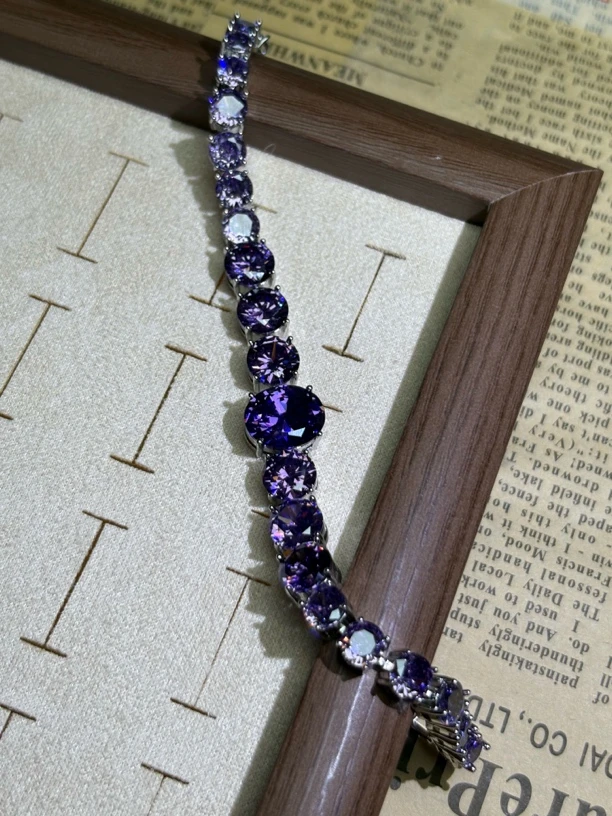 南非甄选紫色手链k013