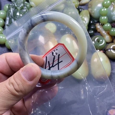 合金蛇纹石玉手链