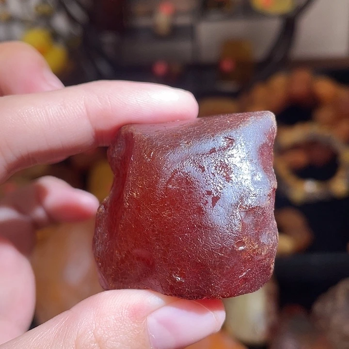 琥珀未镶嵌珠宝奇石全皮海漂扣子吊坠