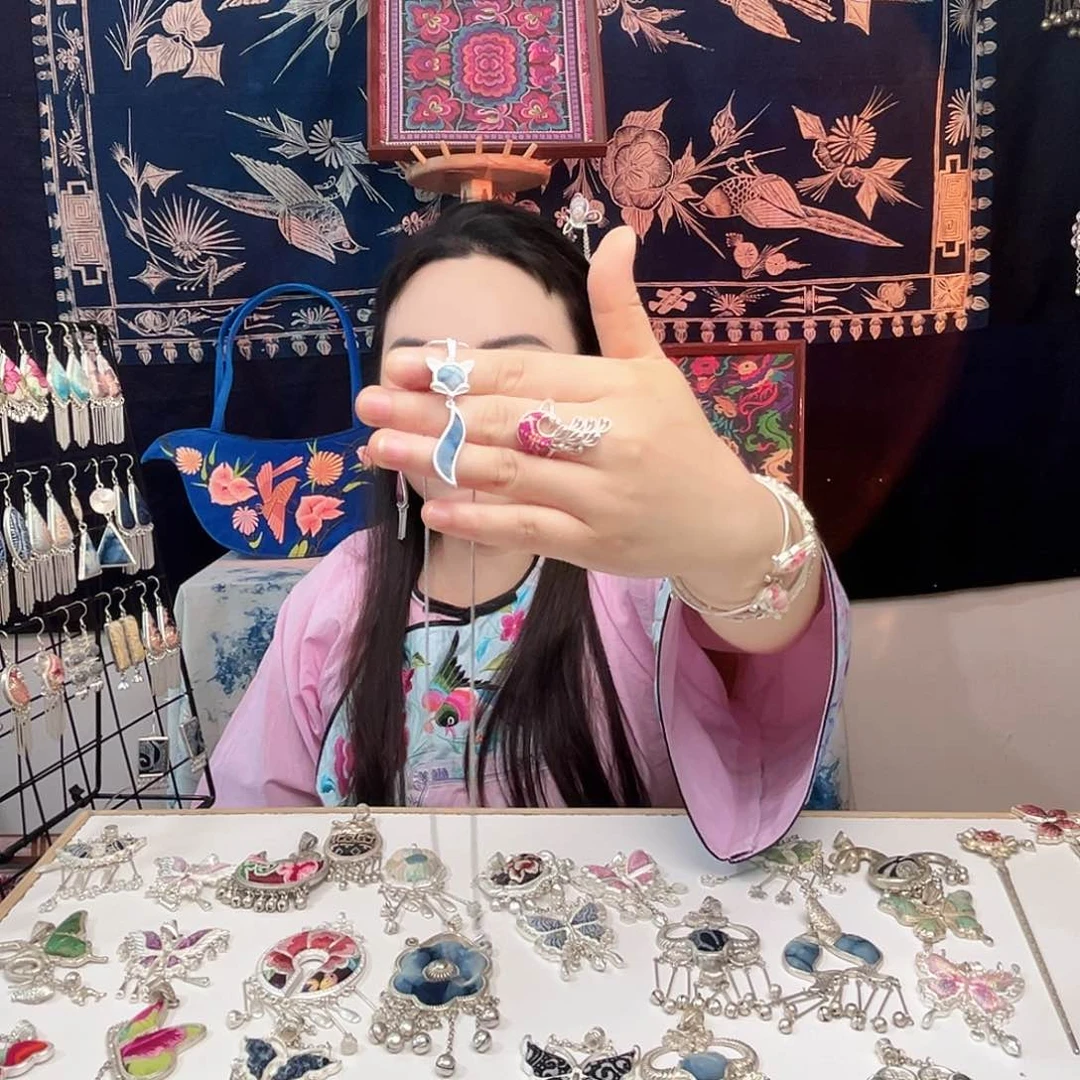 刺绣民族风新中式吊坠