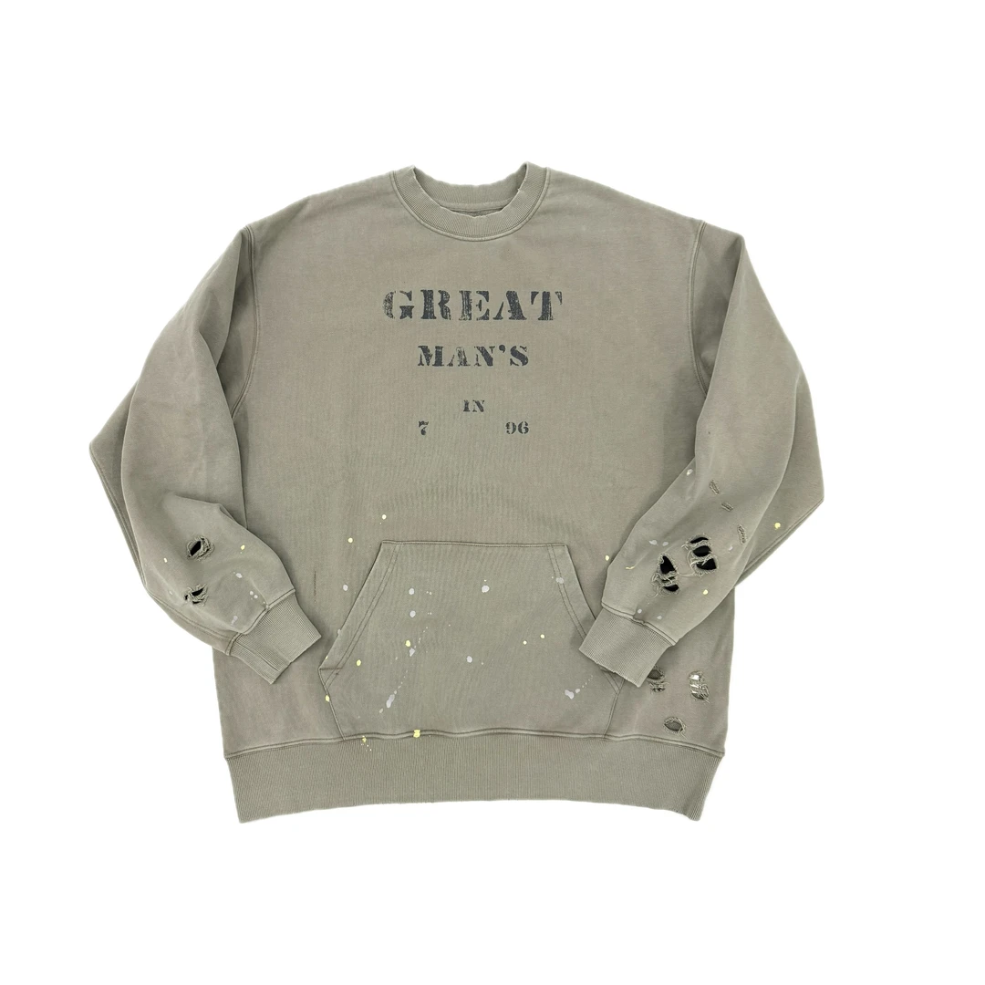 SOTAKU 25SS口袋洗水破坏卫衣