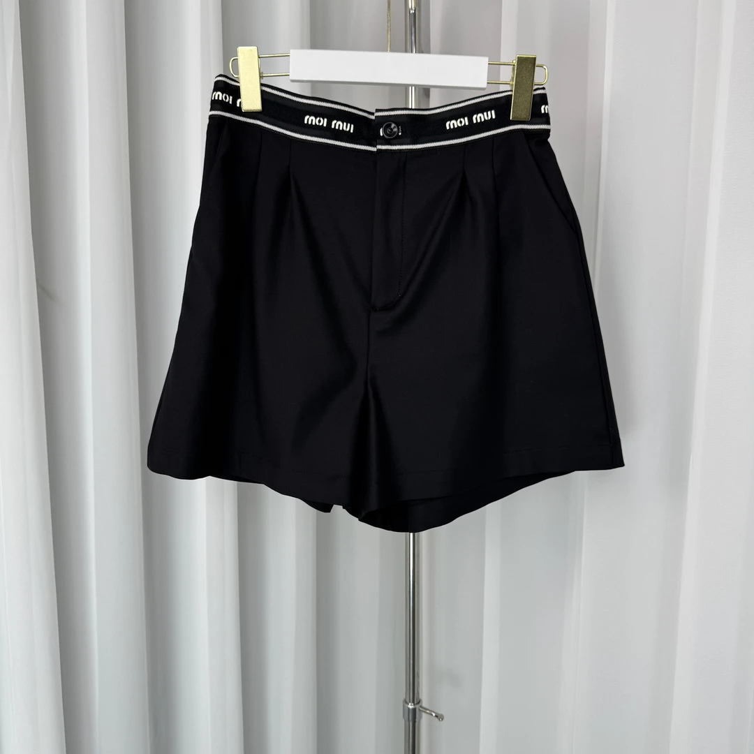 【女权贵族】T夏季极简风拼接设计师短裤-3550