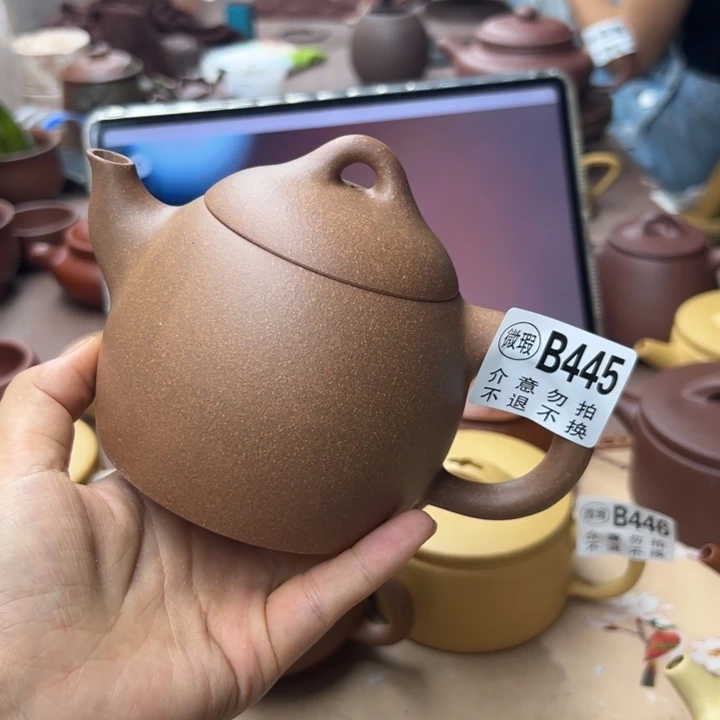 紫砂茶壶降坡泥半手400