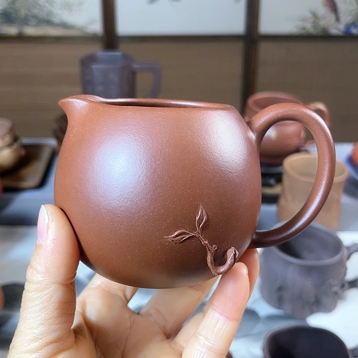 紫砂茶杯全手工公道容量220