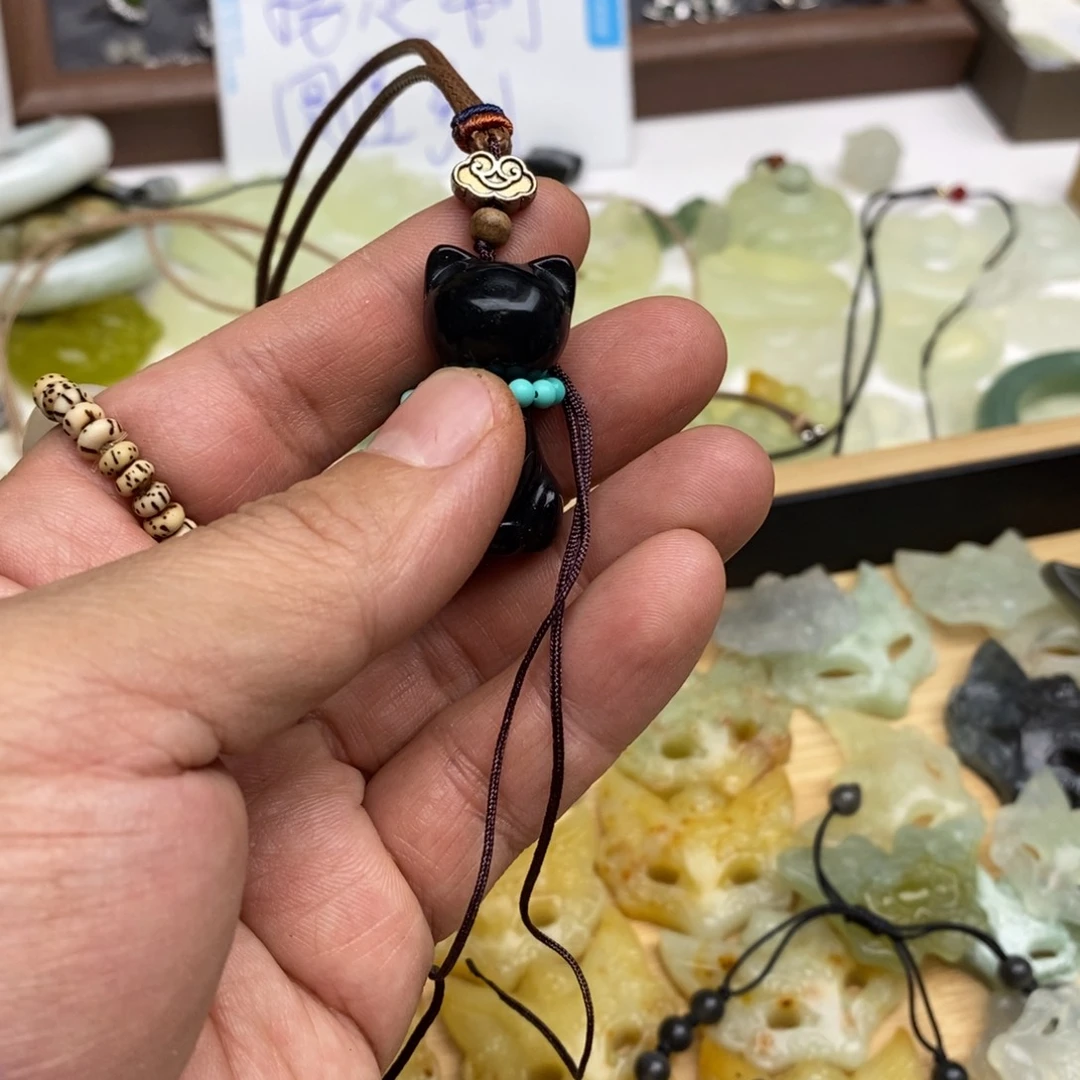 岫玉纯天然岫玉挂件戒指未镶嵌