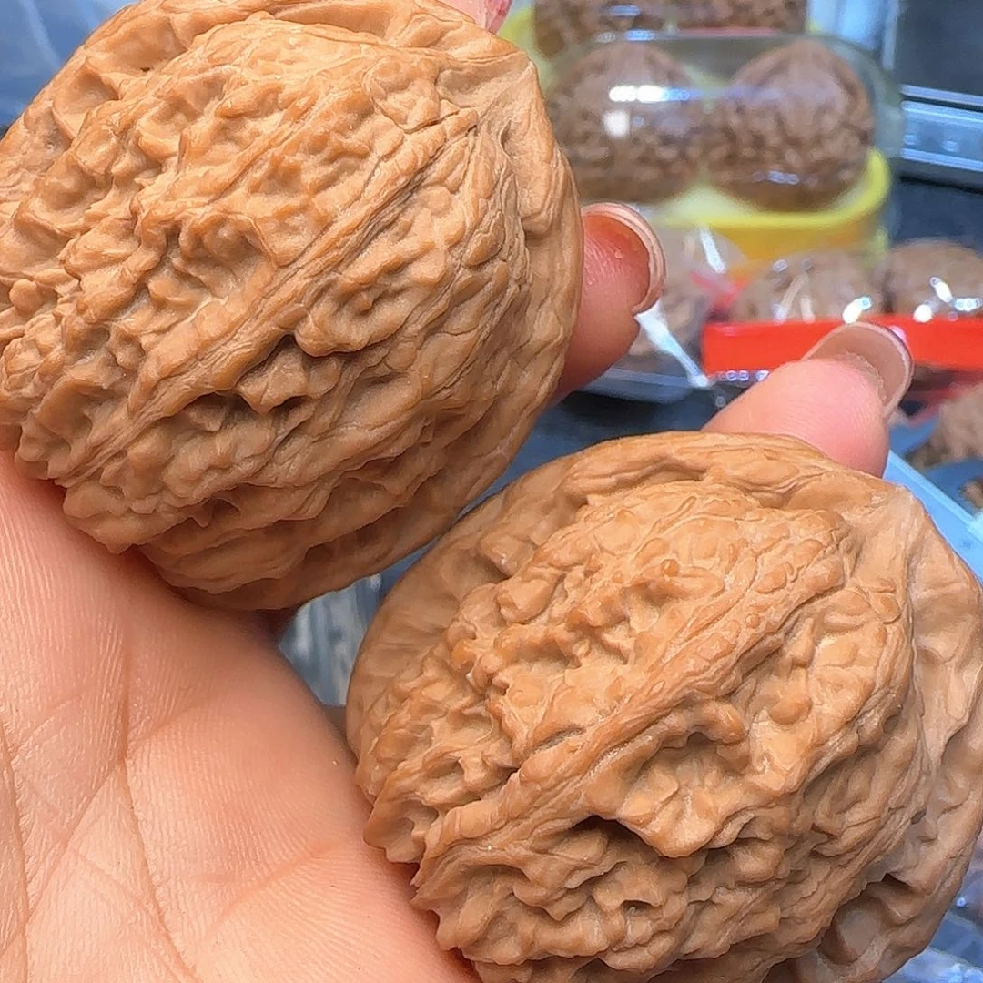 E***琪吊坠文玩核桃44绵锦绣狮子头