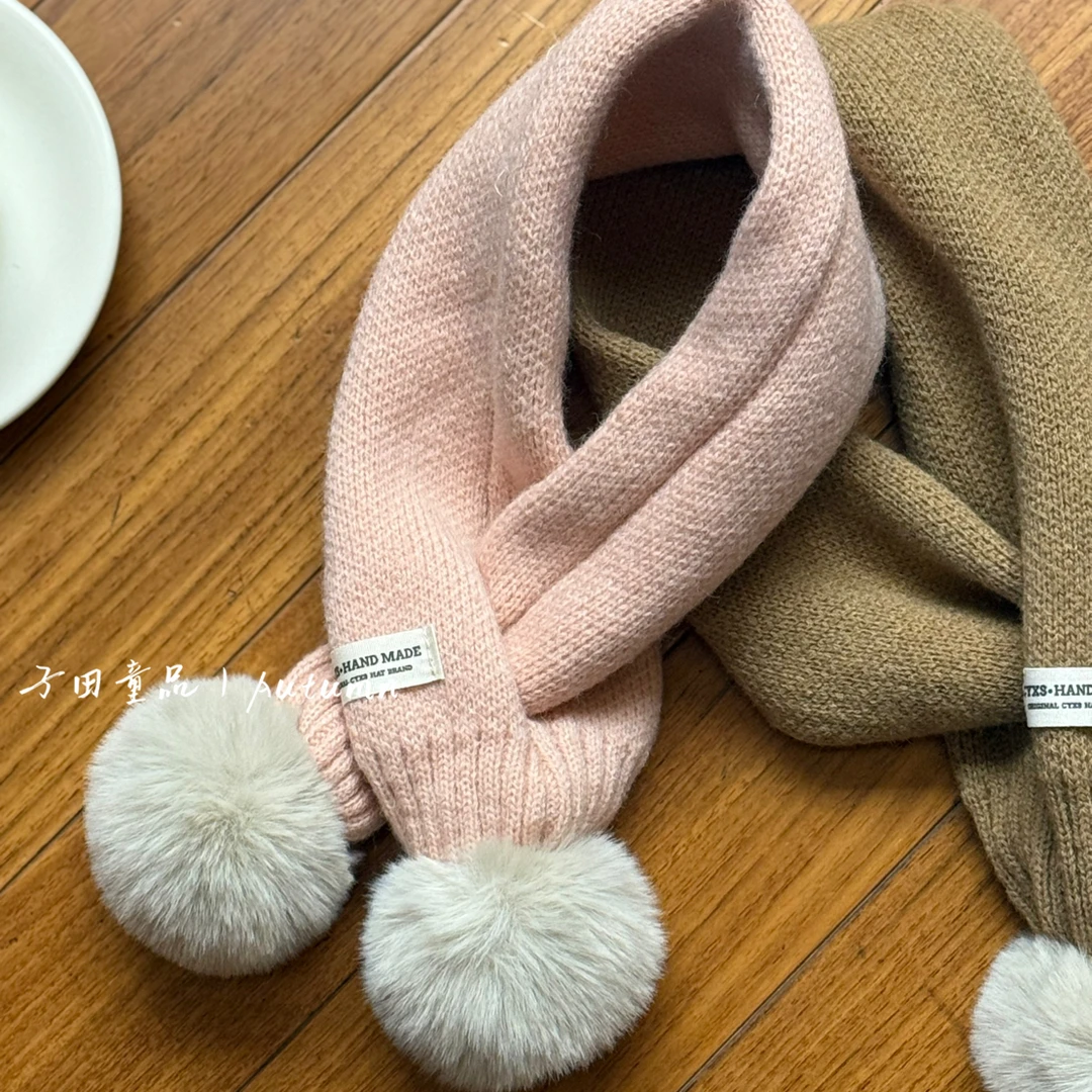 子田推荐-儿童韩风洋气百搭交叉式围脖