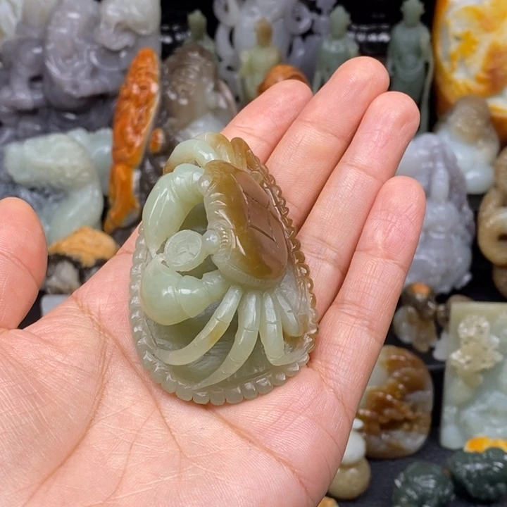 和田玉挂件未镶嵌元****子