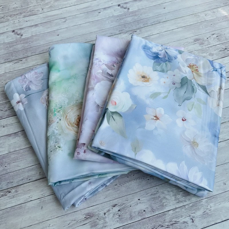 高端数码印花夏季斜纹竹纤维软凉席吸湿透气三件套夏季凉感床单