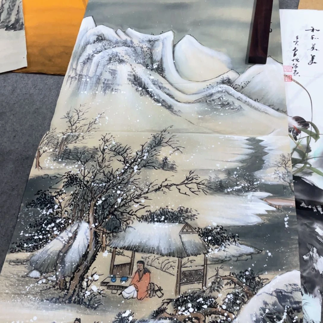 国画国画作品画心一张