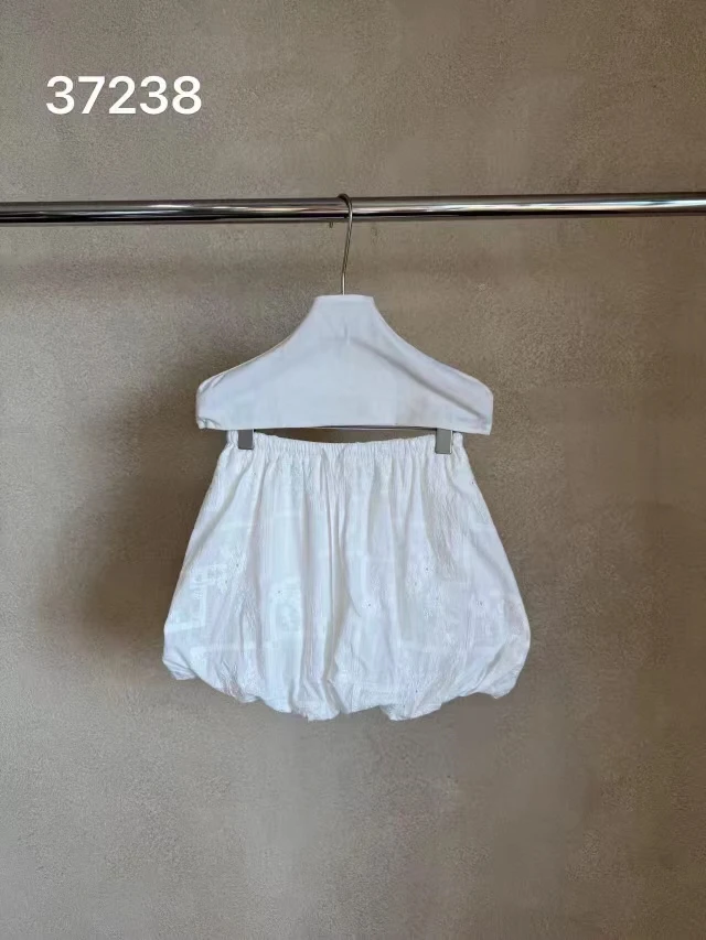 十三行Double-夏季福秒纯色花苞裙#37238