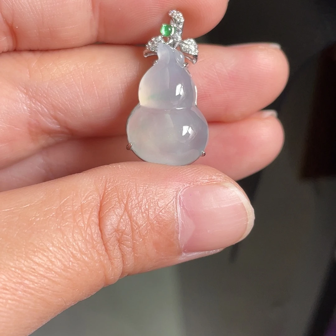 翡翠银S925镶嵌颈饰