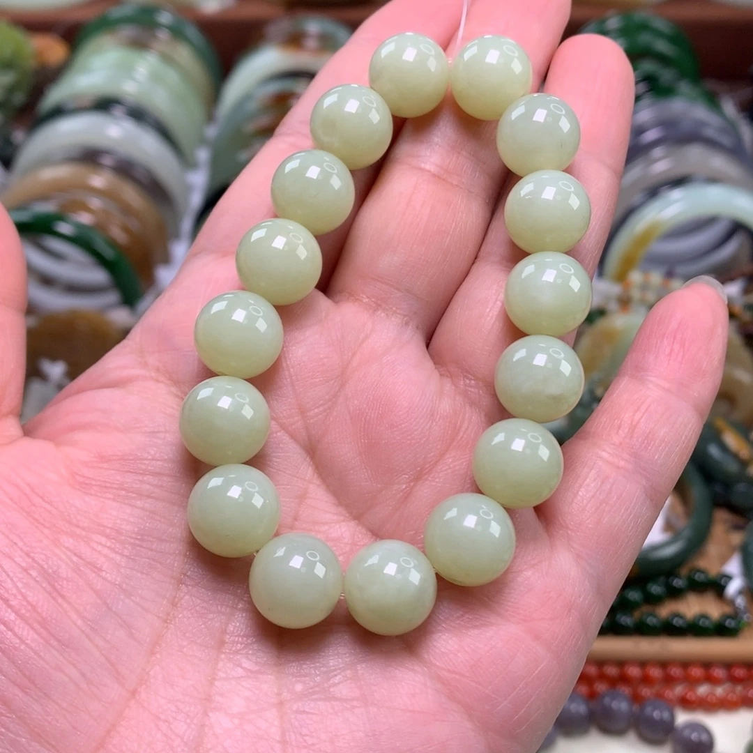 和田玉未镶嵌手链卡12