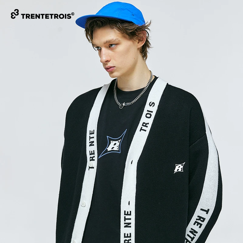 【直播专享】33潮牌针织衫纯棉纱线材质亲肤舒适宽松廓形时尚针织衫