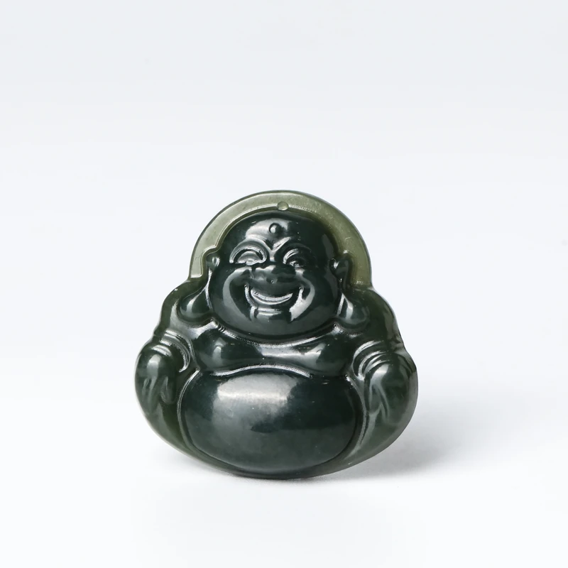 和田玉青玉佛公吊坠约30*30*6mm约8g G33240701-21