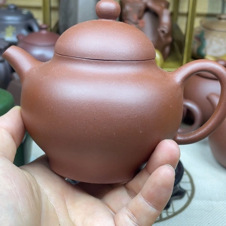 紫砂茶壶紫砂壶底槽清掇只280cc微晃盖