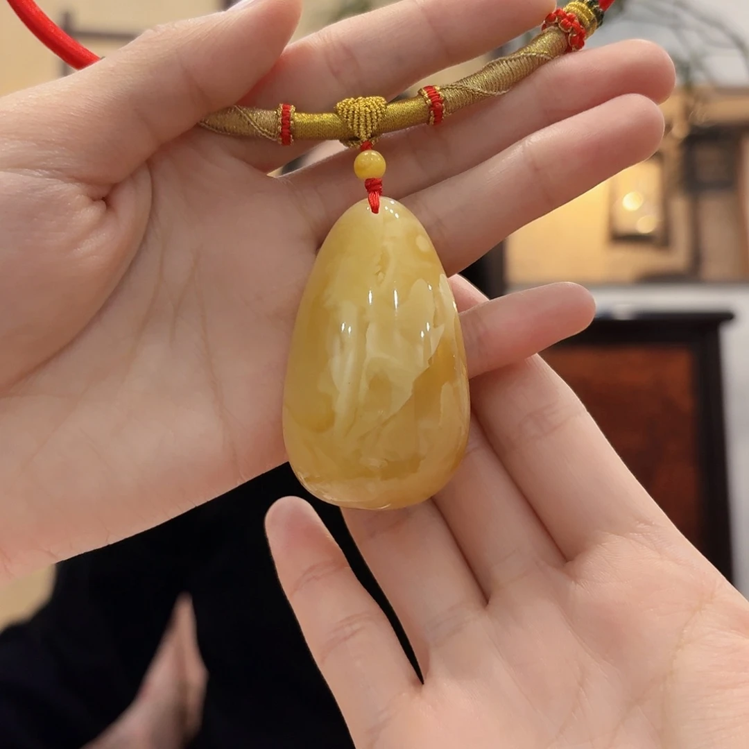 蜜蜡未镶嵌颈饰颈饰