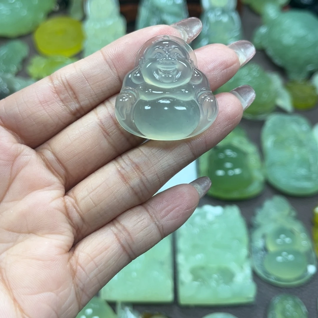 浪***怪蛇纹石玉未镶嵌颈饰