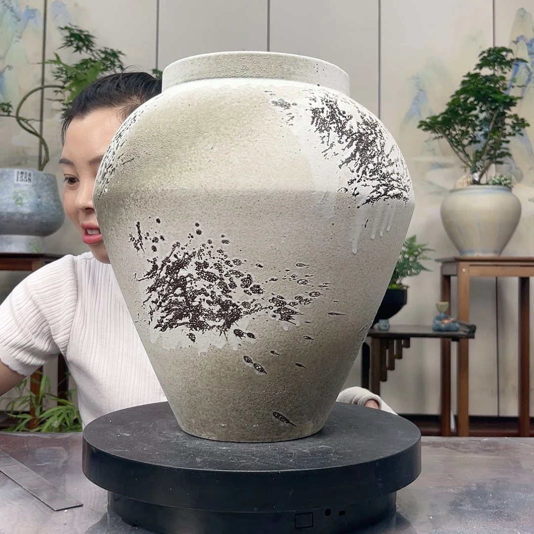 紫砂花盆王嫂花盆直播0604-1402 高31口16