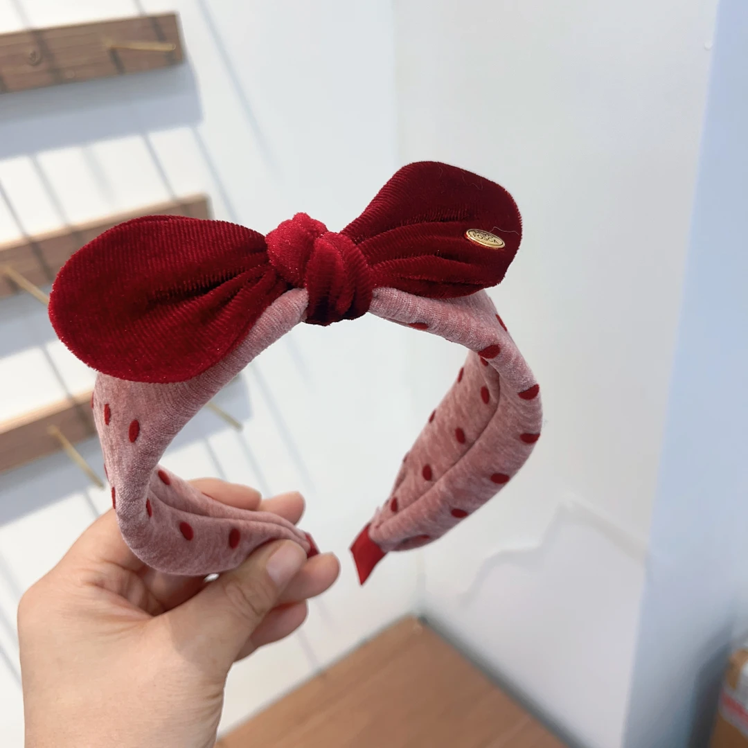 S602红粉波点发箍