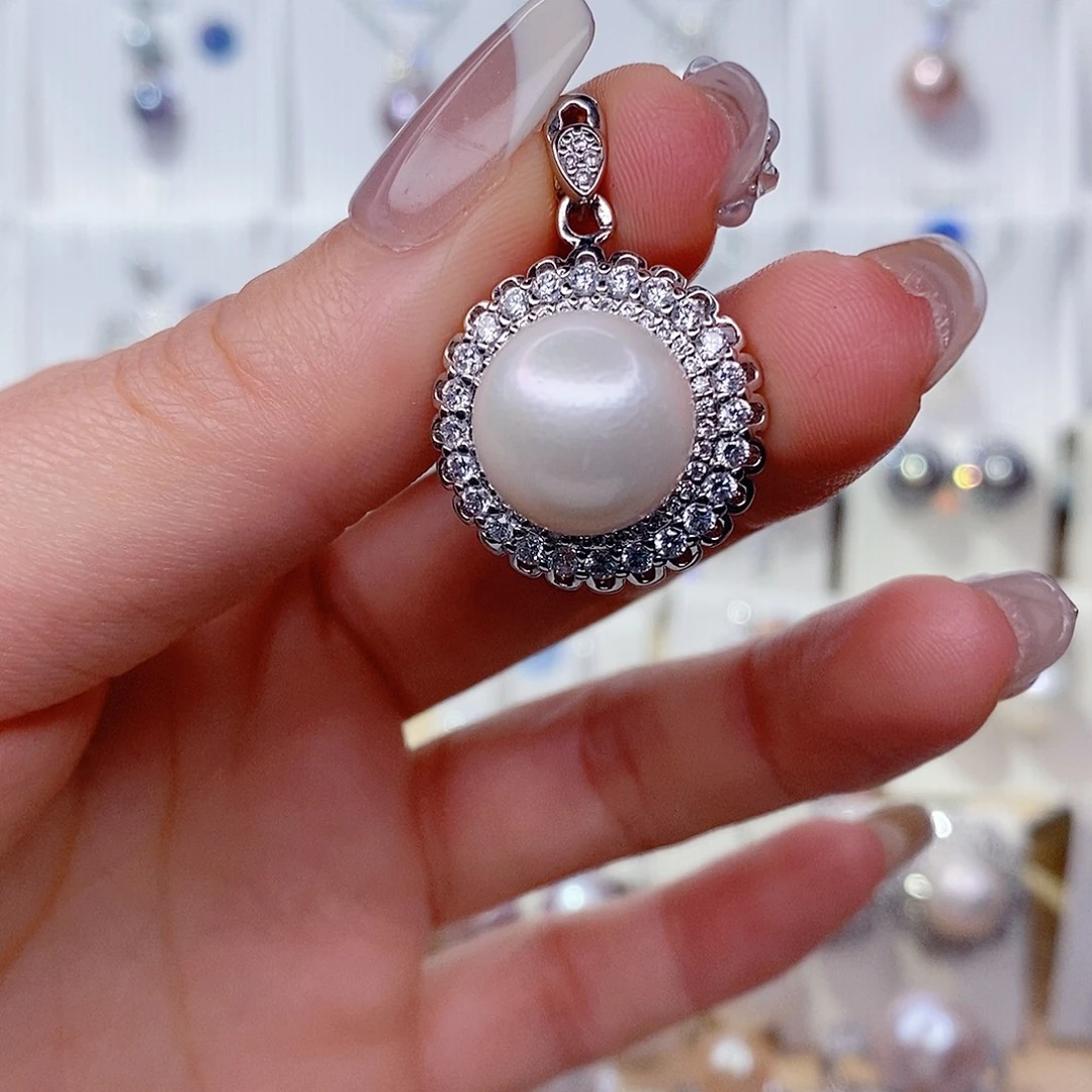 未镶嵌淡水珍珠吊坠(赠链)