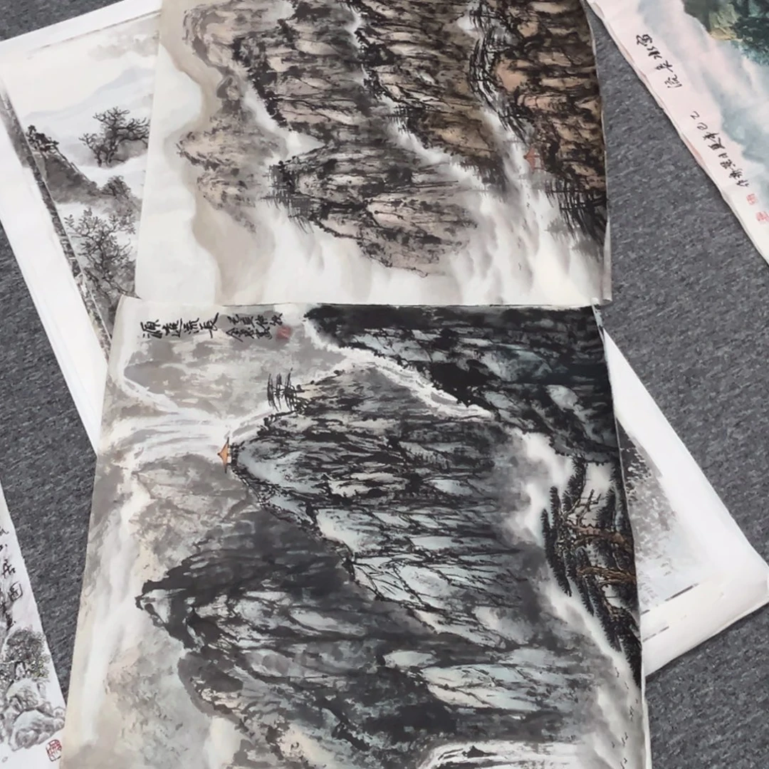 2***8国画绘画作品多次参加