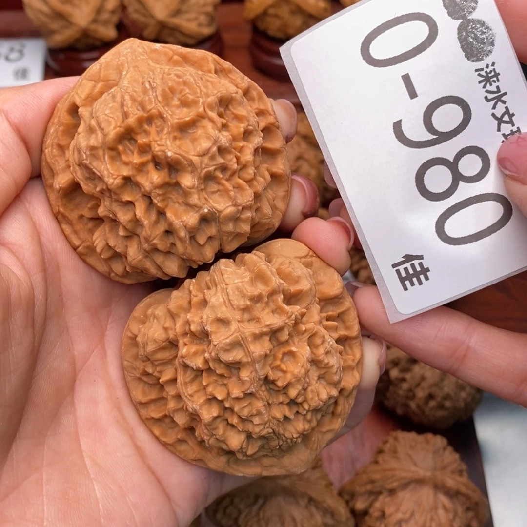 文玩核桃把件50官帽