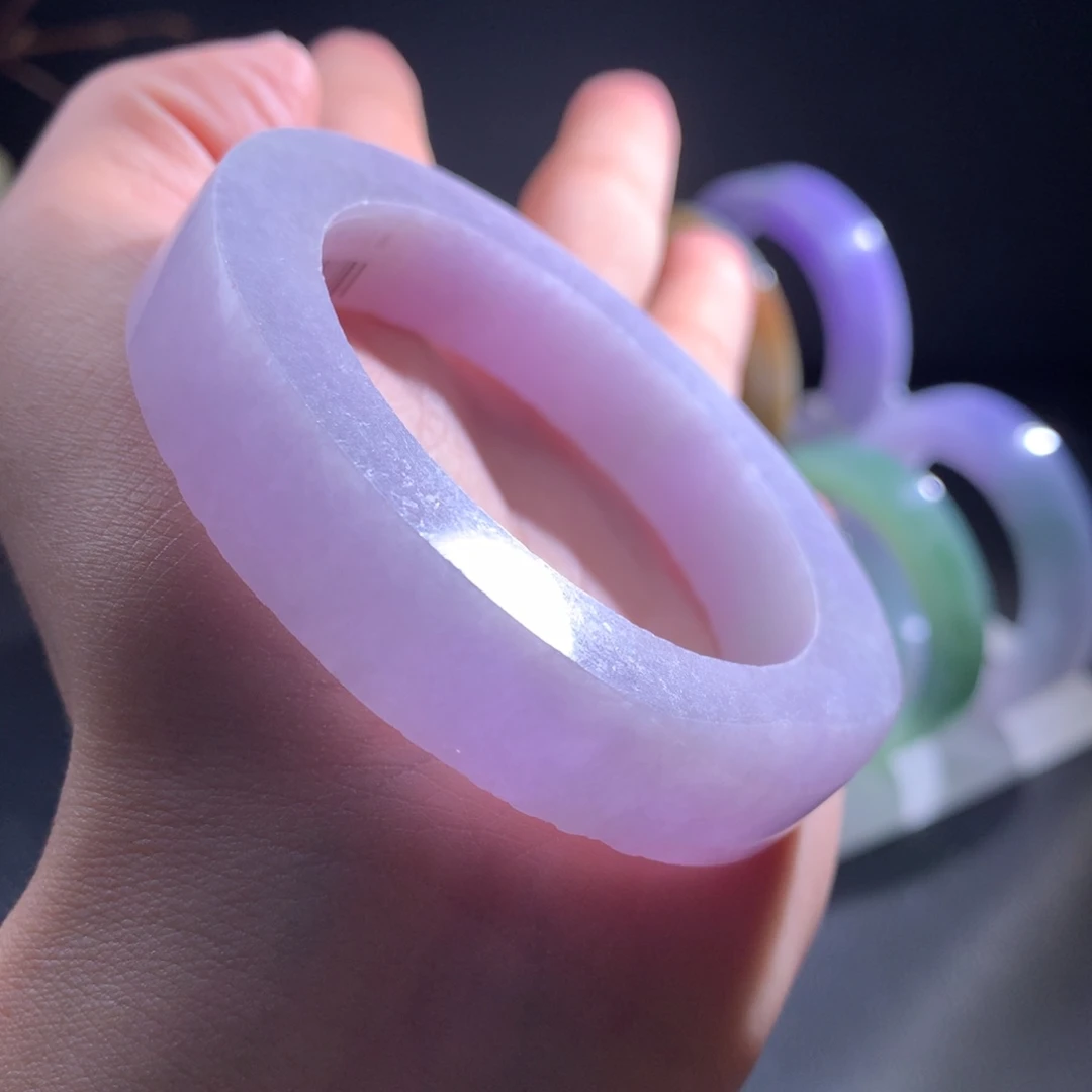 定制翡翠未镶嵌手镯仙女镯50-54