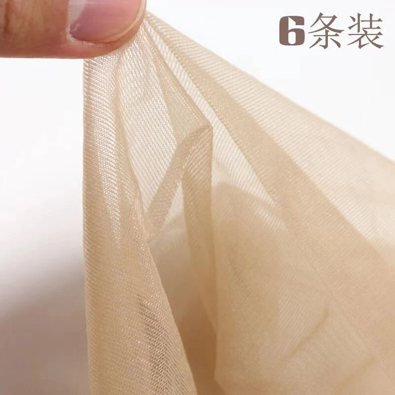 6双/12双 5D夏季黑色菠萝袜丝袜女性感防勾丝超薄高级空气感高透