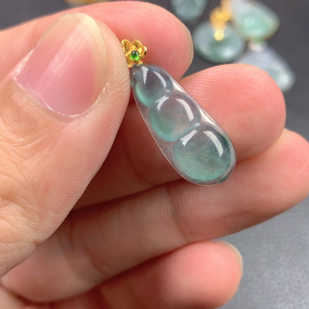 【闪购商品】翡翠18K金镶嵌颈饰翡翠