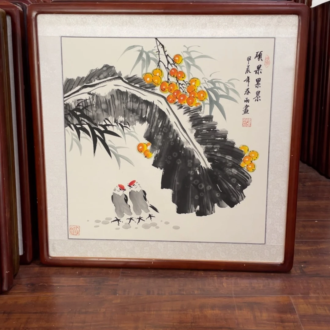 国画带框尺寸63*63厘米