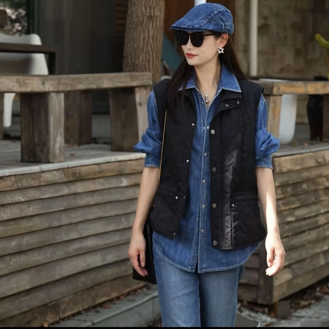 AMASS/阿玛施新款时尚潮流休闲百搭雪莉棉服马甲540071