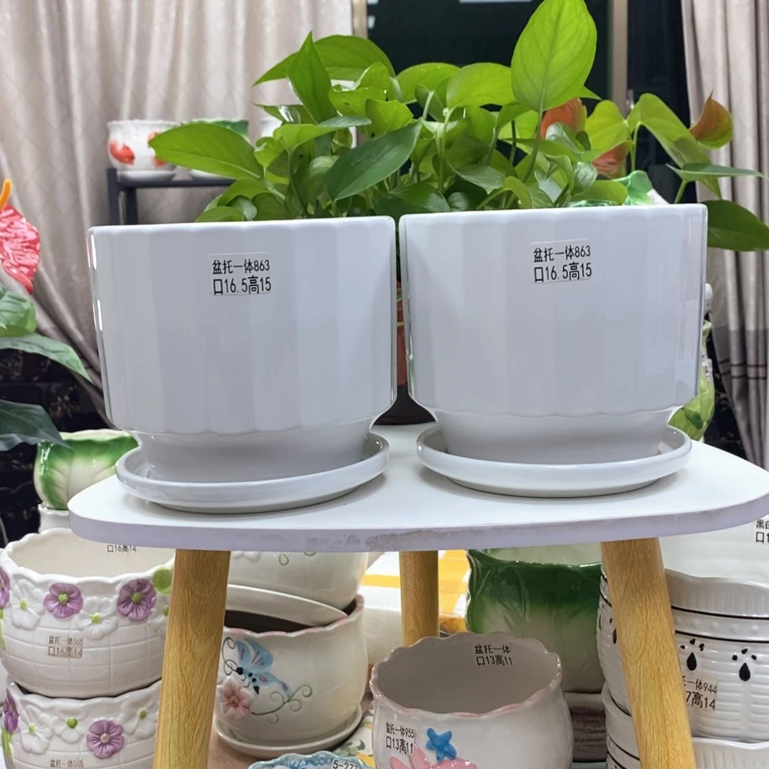 @夏西陶瓷花盆@@5863