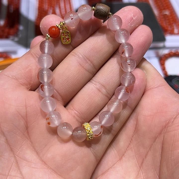 南红玛瑙合金手串
