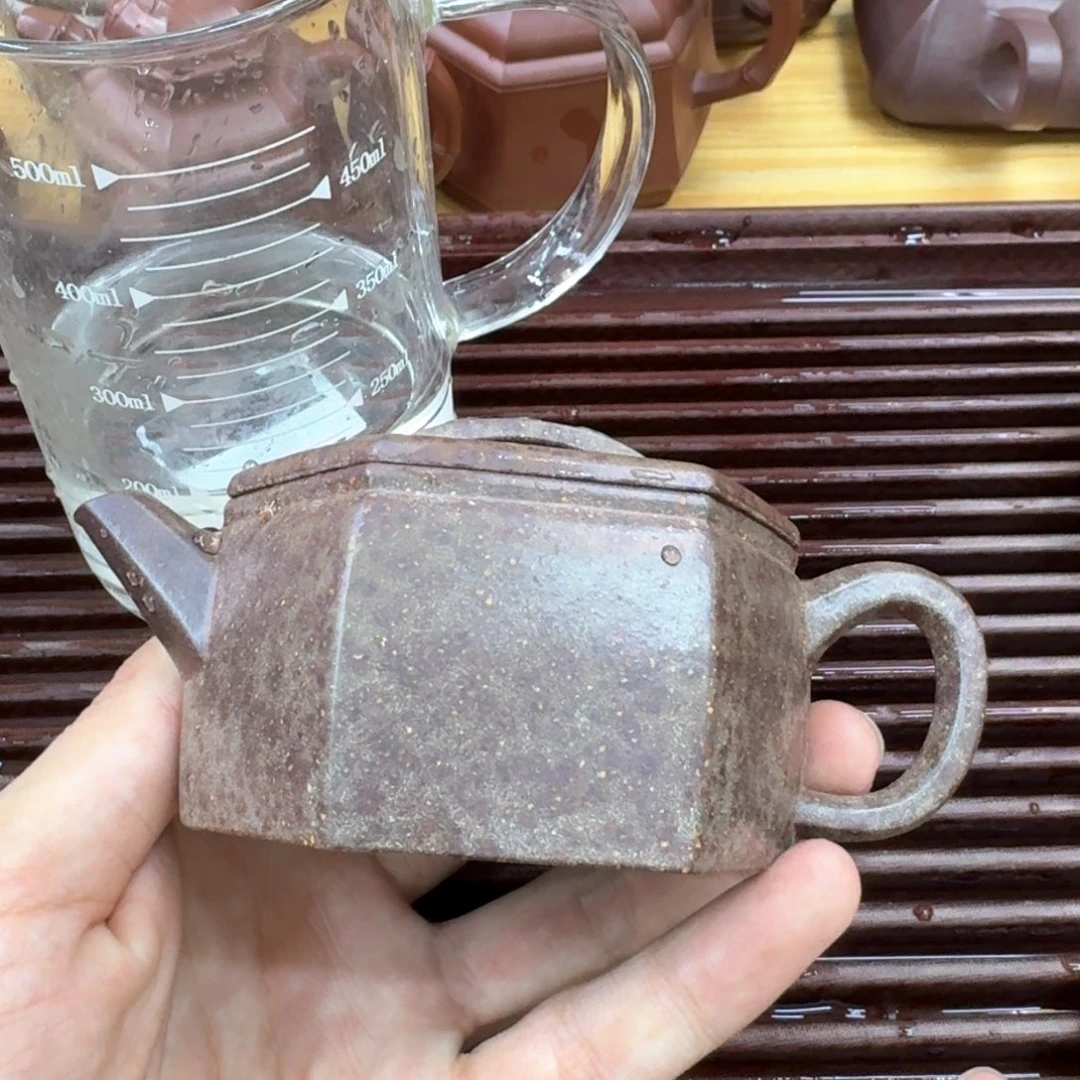 紫砂茶壶紫砂壶六方汉瓦160cc