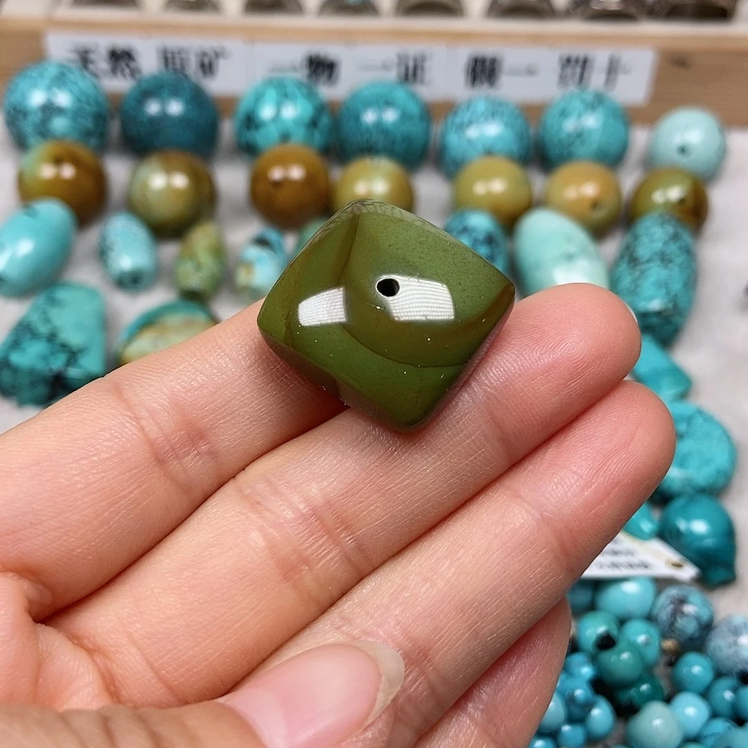 未镶嵌绿松石珠宝半成品