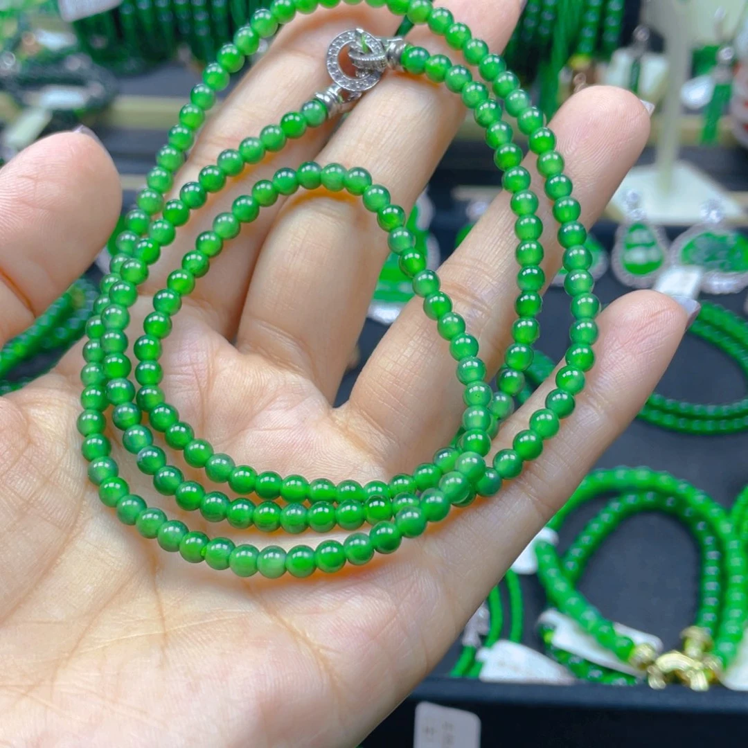 颈饰未镶嵌翡翠项链4