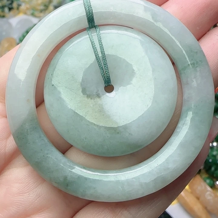 翡翠未镶嵌颈饰天然A货，8