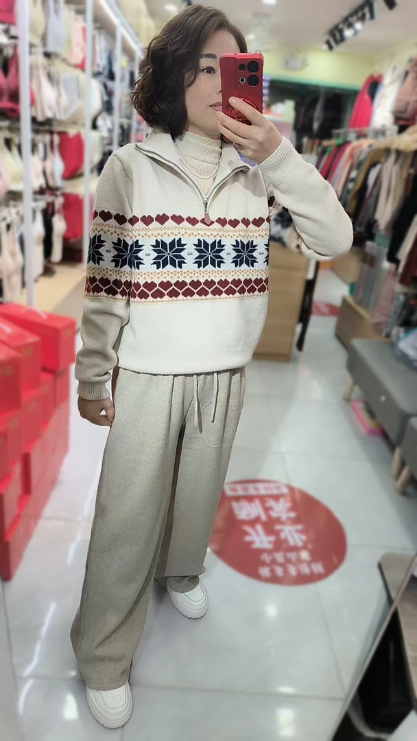 毛衣翻领秋冬长袖