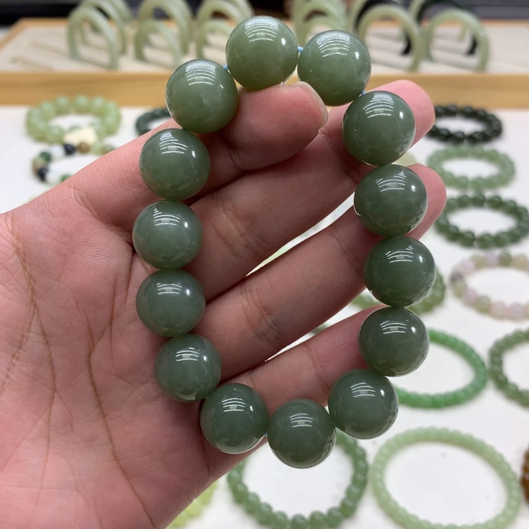 和田玉手串未镶嵌山****易