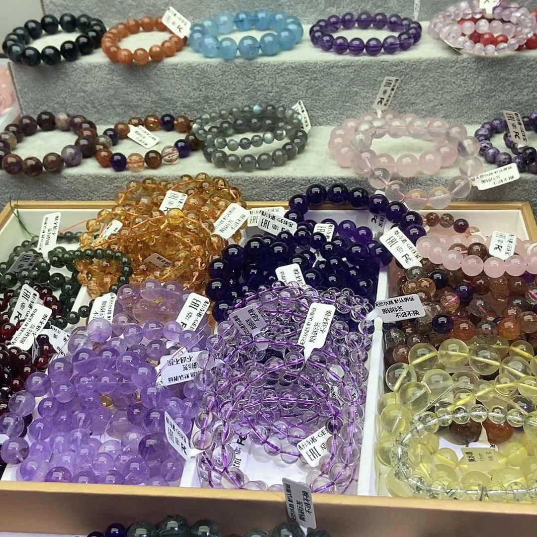 水晶手链未镶嵌朵*ぃ水晶手链