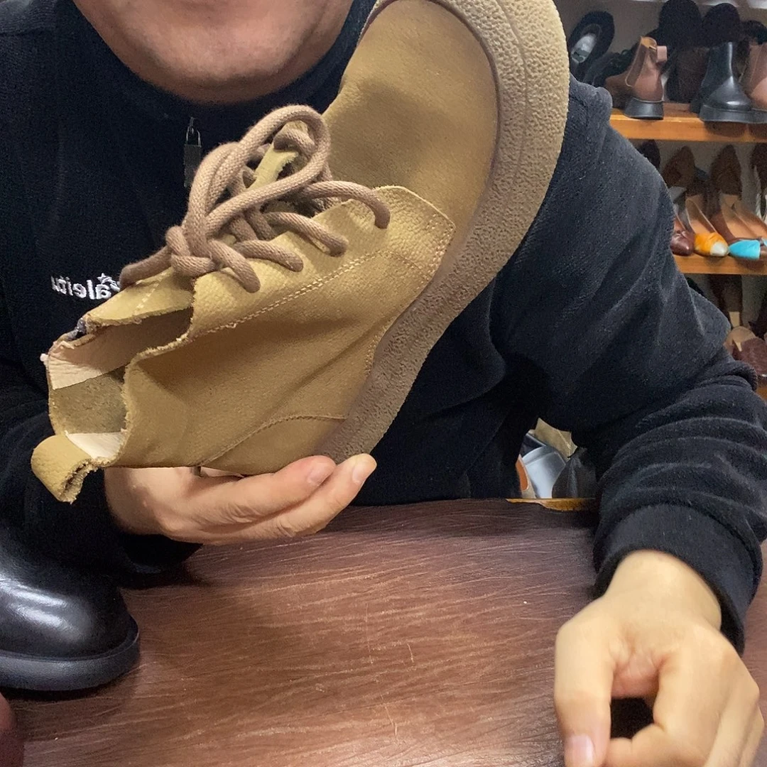 鱼嘴鞋39卡其色9519牛皮