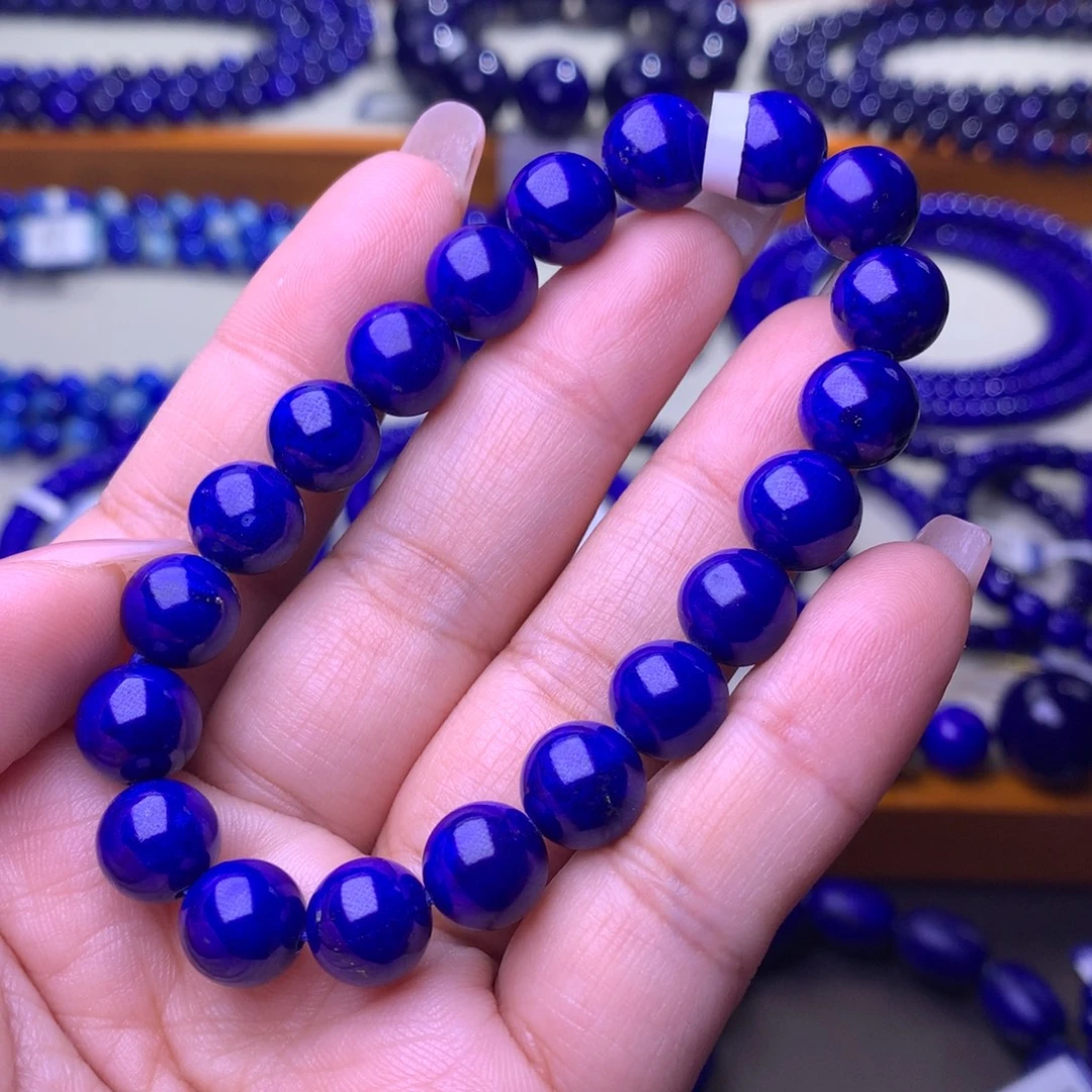 青金石未镶嵌手串9.5m