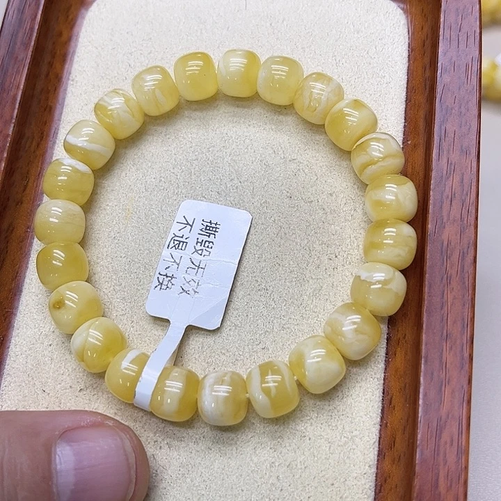 蜜蜡未镶嵌手链蜜蜡手串