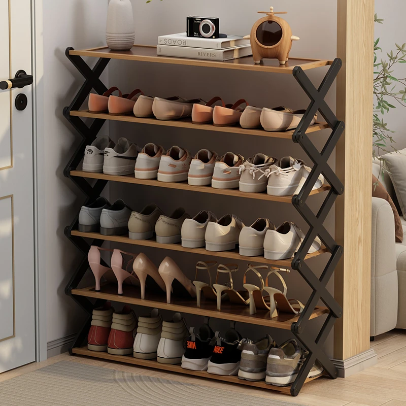简易双拼鞋架家用门口多层宿舍鞋子收纳省空间神器出租房玄关置物