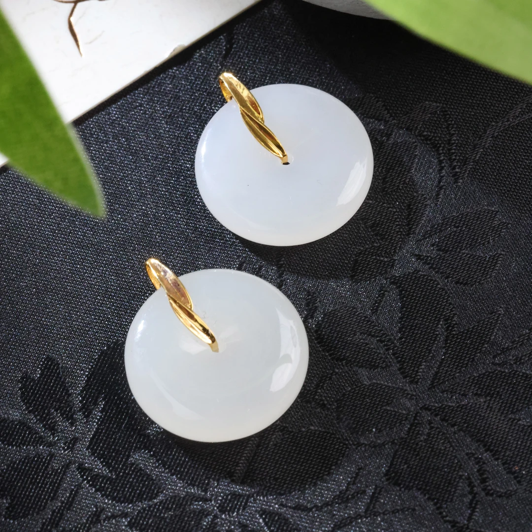 【举石臻选】TA0225-3793-96和田玉吊坠18k（一件/多样性/约17*4mm）H