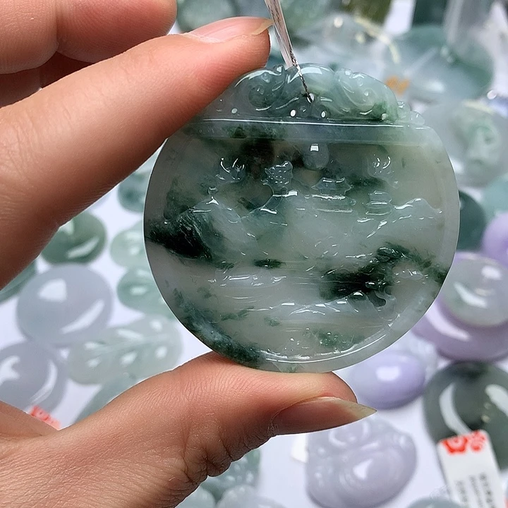 翡翠未镶嵌颈饰天然翡翠