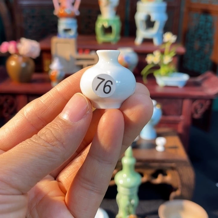 摆件微陶老王迷你花瓶