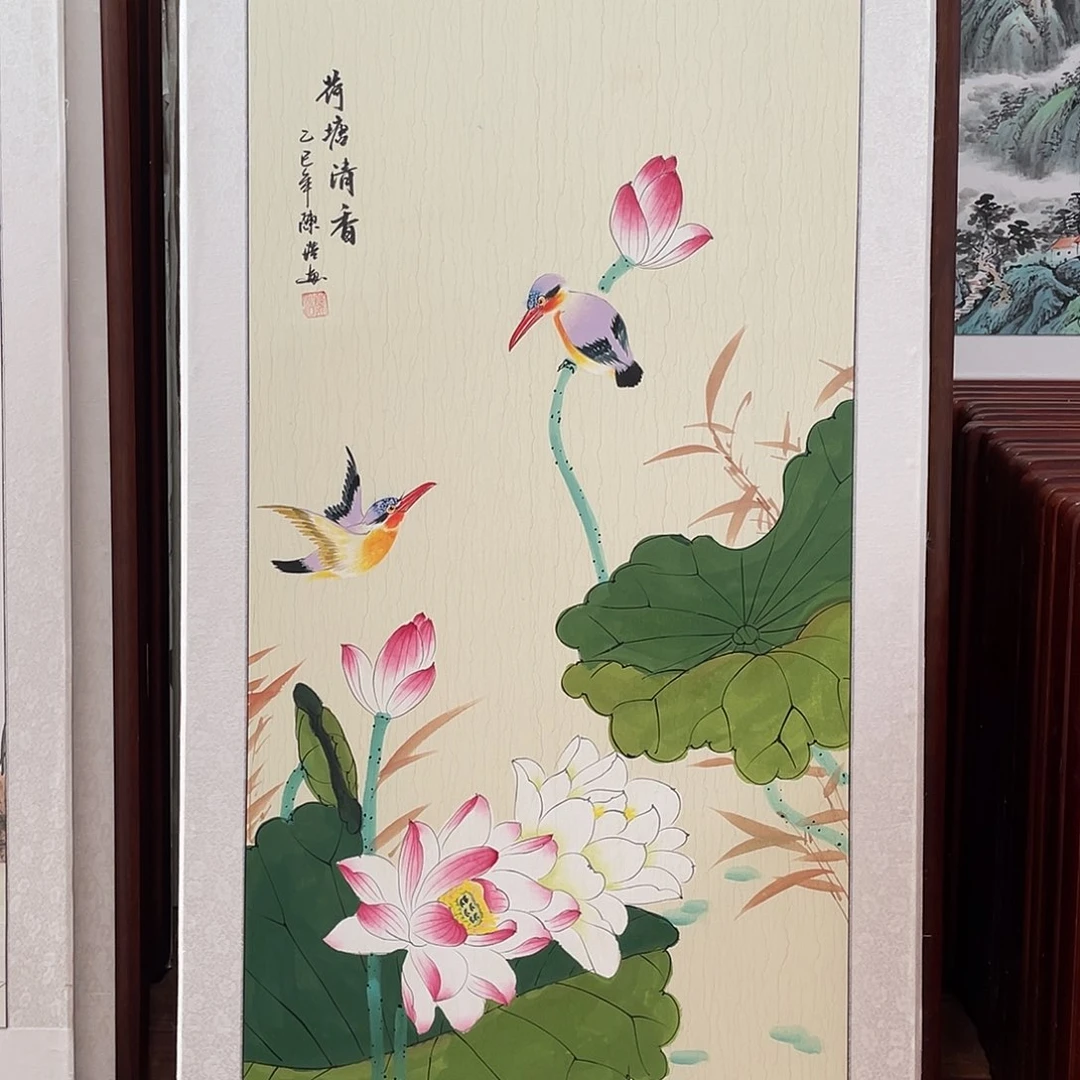 国画带框尺寸63*123厘米