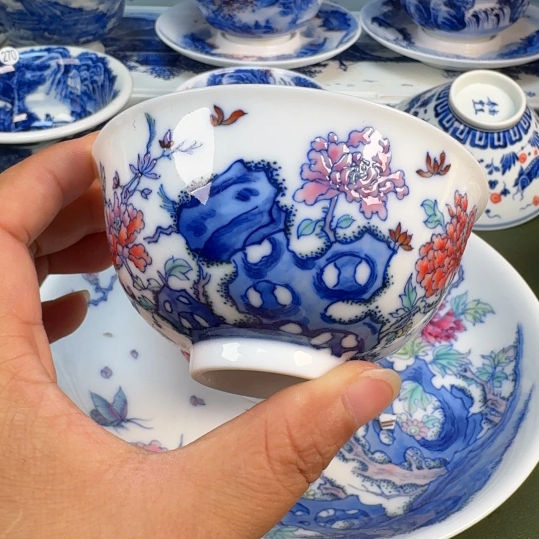 景德镇纯手绘茶具圆圆298
